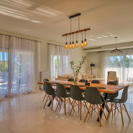 Blue Sky Villa In Crete Epano Vathia Exterior foto