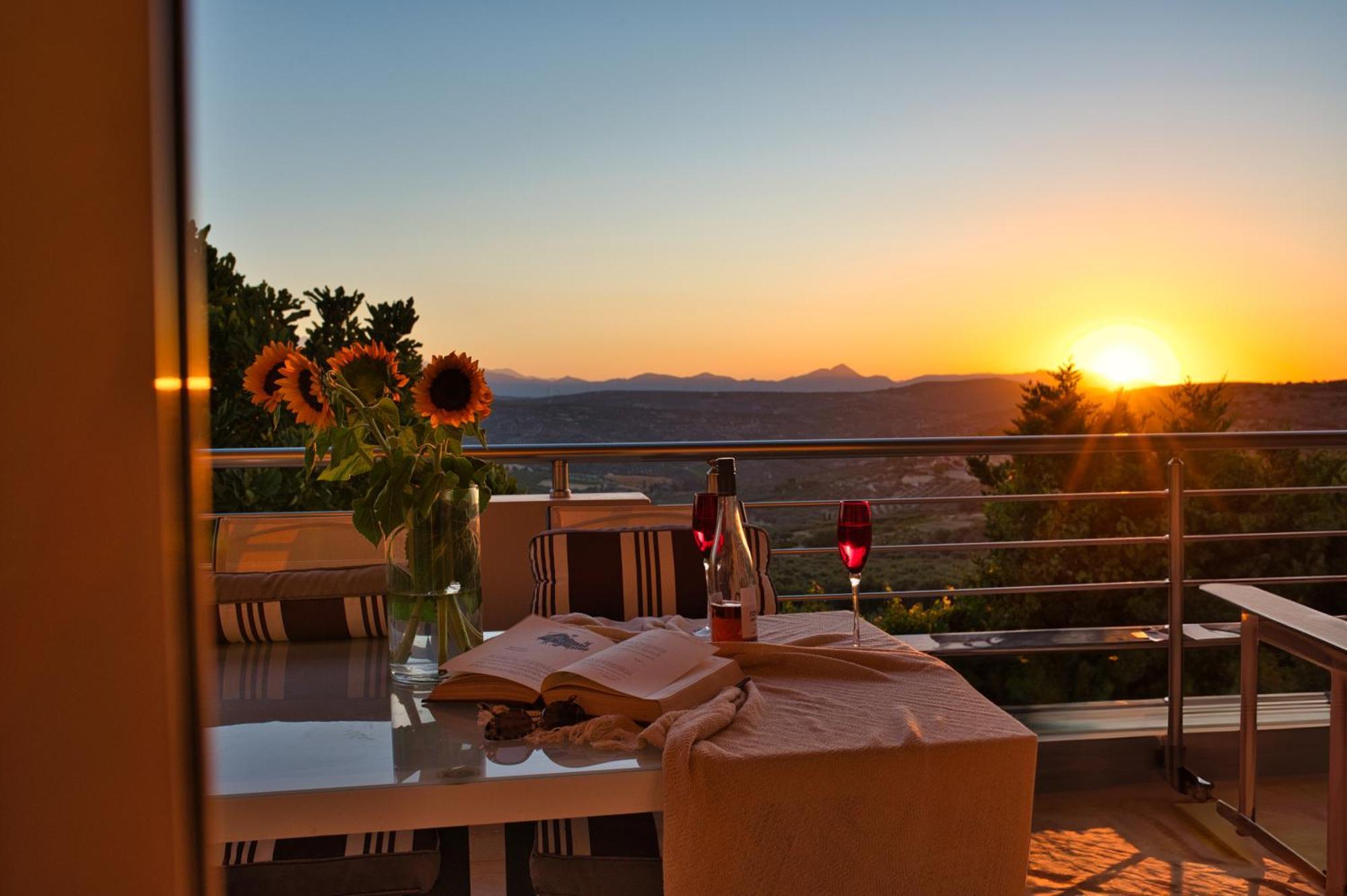 Blue Sky Villa In Crete Epano Vathia Exterior foto