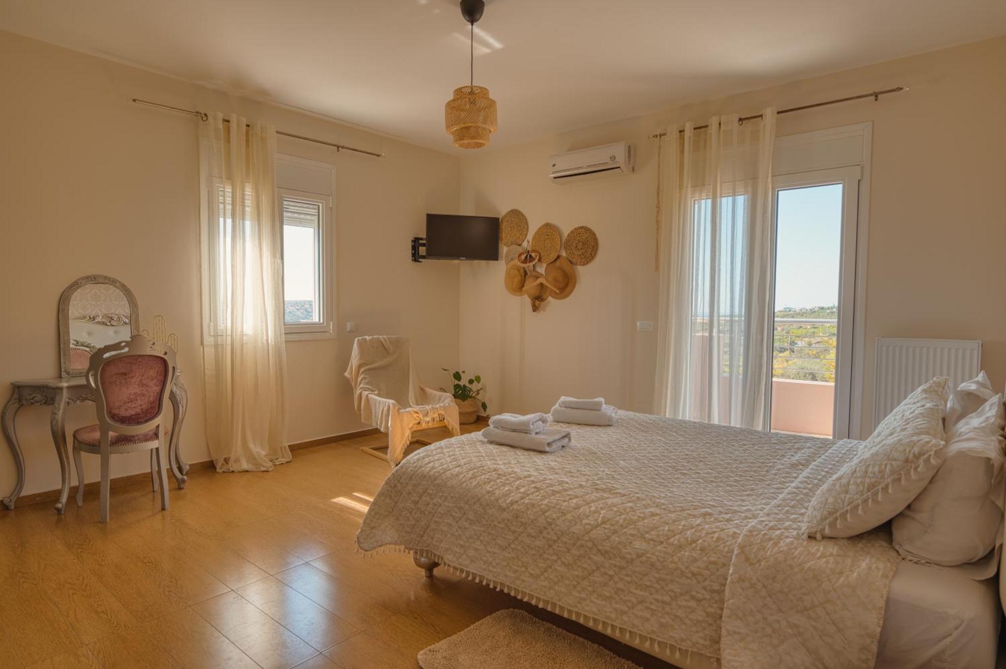 Blue Sky Villa In Crete Epano Vathia Exterior foto